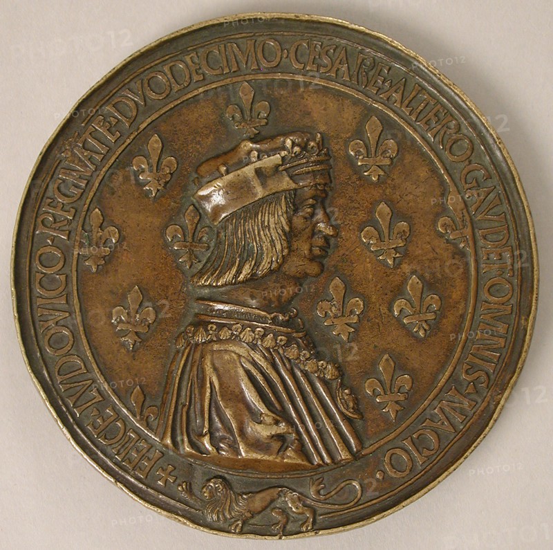 Medal Louis XII, King of France (r. 1498-15155), and Anne of Brittany (1476-1514), French, ca. 1499.