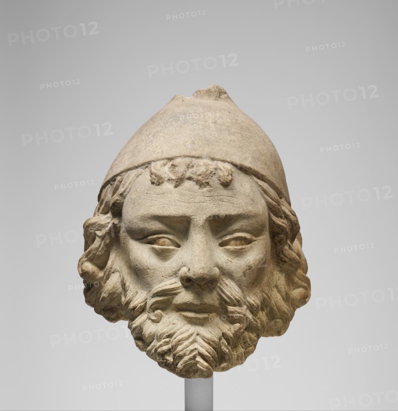 Limestone Head of Joseph, French, ca. 1230.