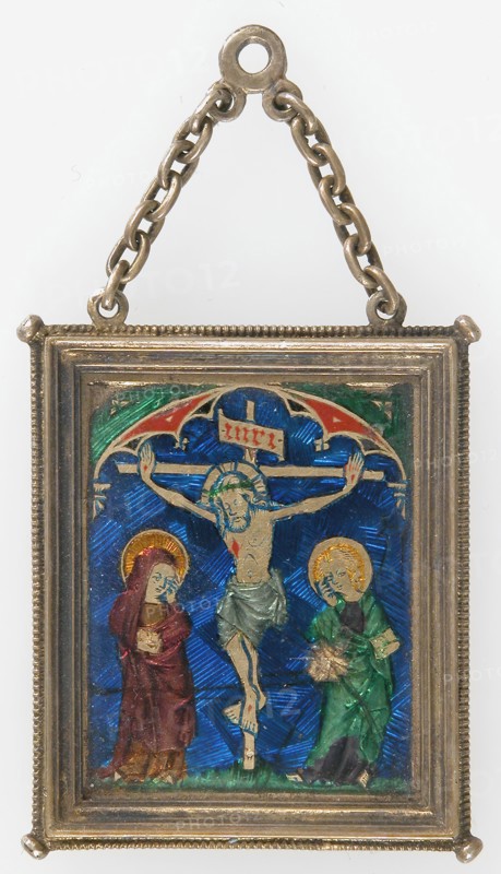 Pendant with the Crucifixion, French (?), 14th century.