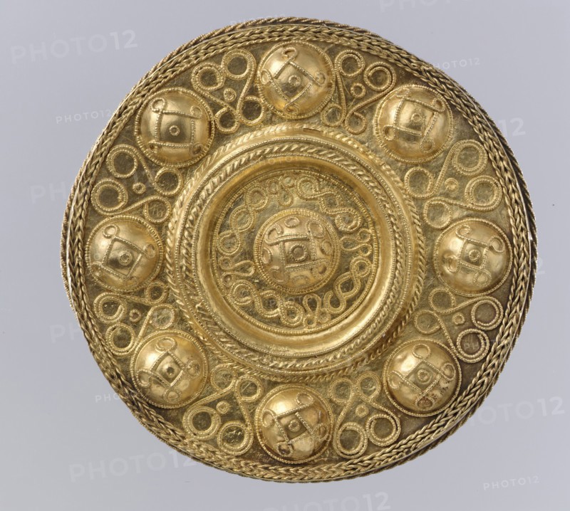 Disk Brooch, Langobardic, ca. 600.