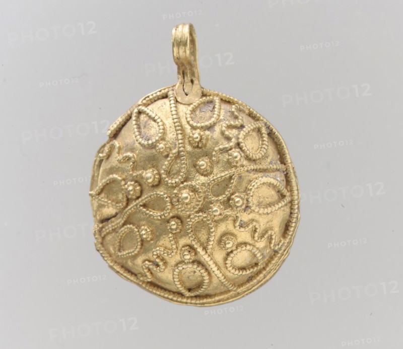 Pendant, Langobardic, 6th-7th century.