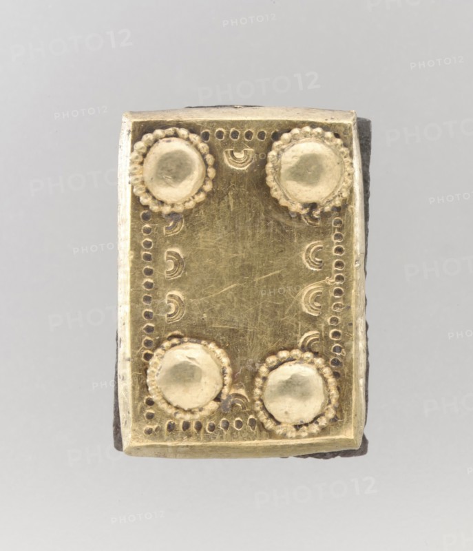 Gold Back Plate, Langobardic, ca. 600.