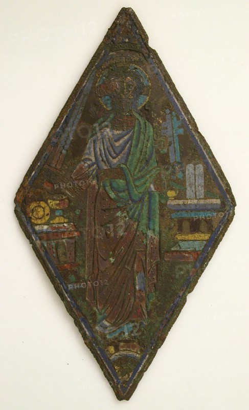 Plaque with Christ as Mediator, Mosan, 1150-60.