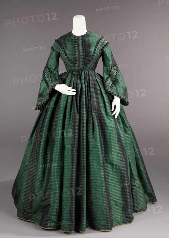 Afternoon dress, American, ca. 1855.