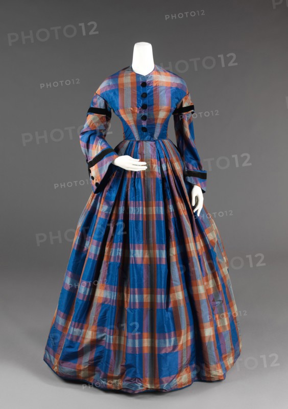 Afternoon dress, American, ca. 1855.