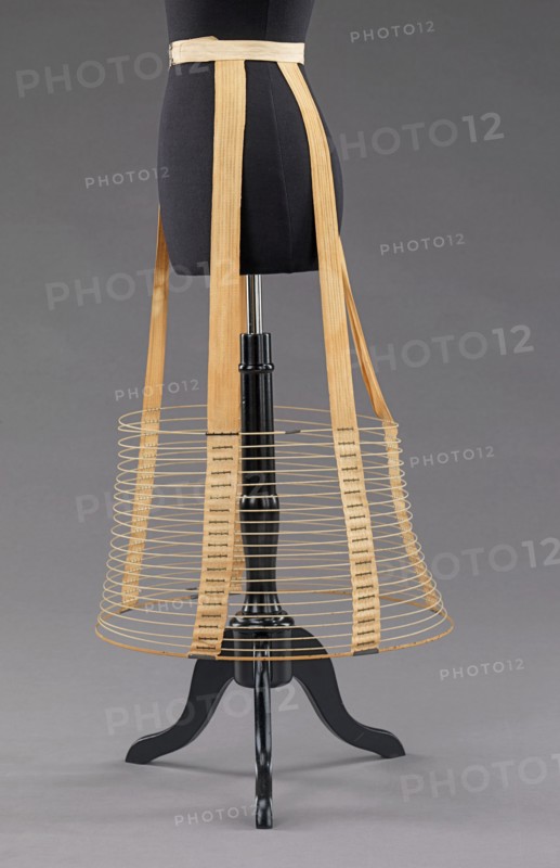 Cage crinoline, American, ca. 1875.