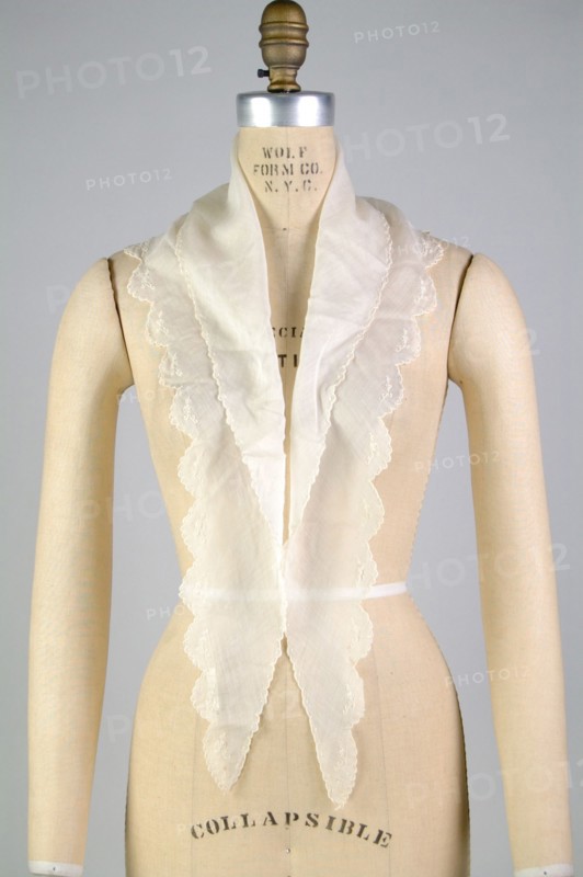 Fichu, American, 1830-40.