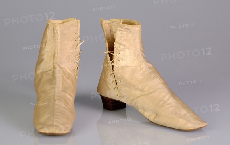 Walking boots, American, 1845-65.