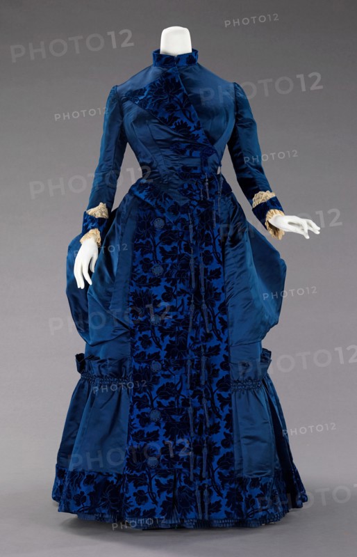 Afternoon dress, French, ca. 1885.