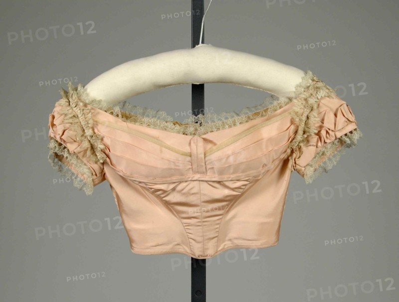 Evening bodice, French, ca. 1865.