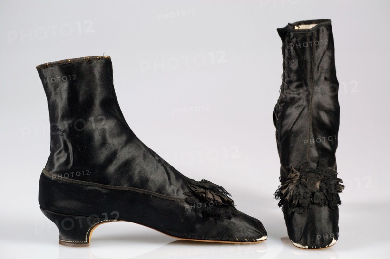 Evening boots, French, 1855-65.