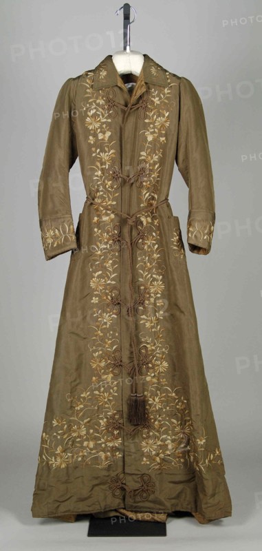 Dressing Gown, probably American, 1880-89.