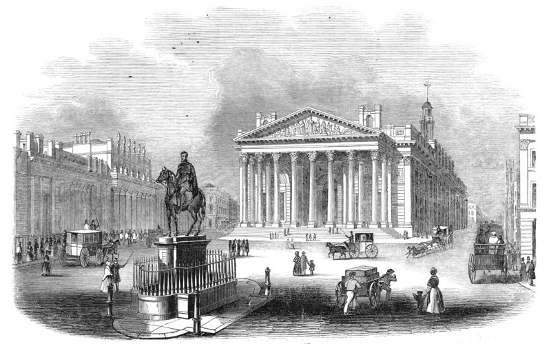 The new Royal Exchange, 1844. Creator: Unknown.