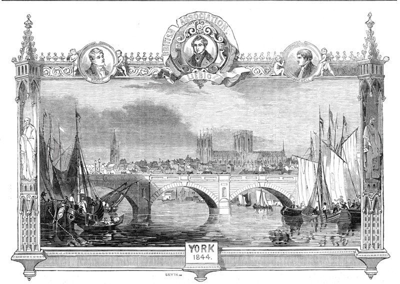 The Ouse Bridge, York, 1844.  Creator: Smyth.