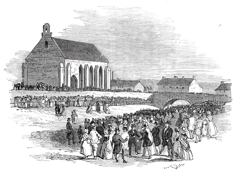 Haswell Colliery explosion - burial of the dead, 1844. Creator: Unknown.