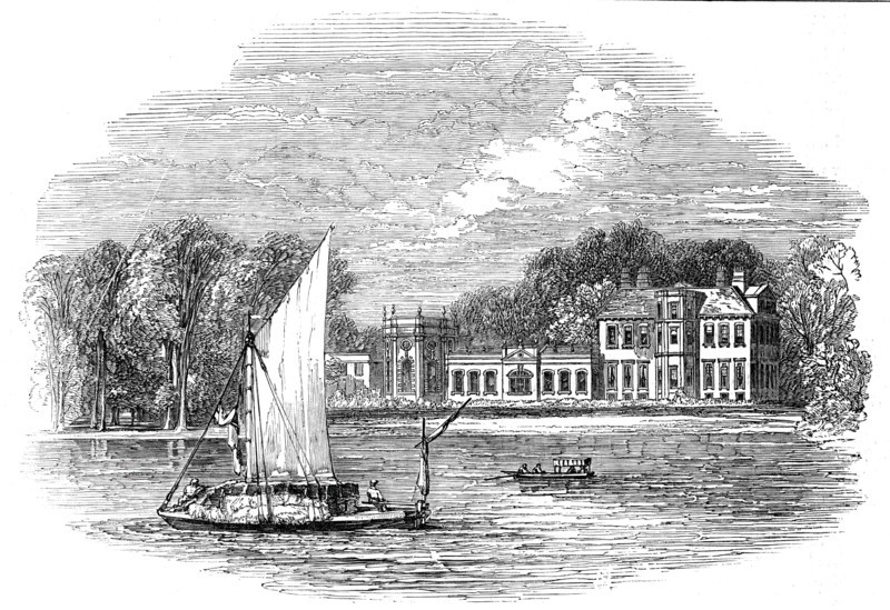 Orleans House, Twickenham; once the residence of Louis Philippe, 1844. Creator: Unknown.