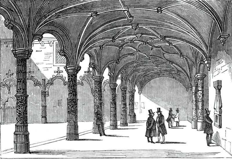 The Bourse at Antwerp, 1844. Creator: Unknown.