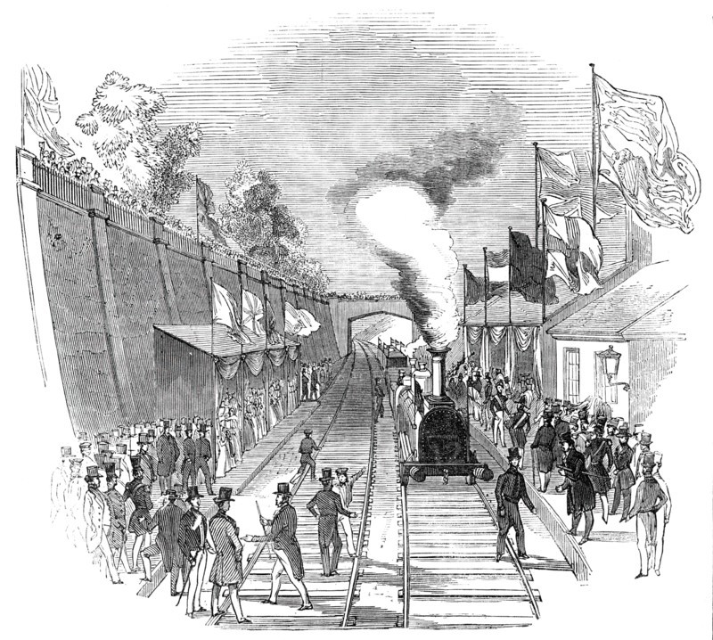 Her Majesty's return - Weedon Station, 1844. Creator: Unknown.