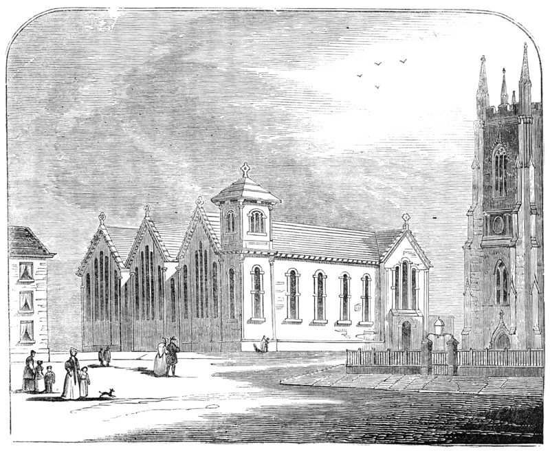 St. George's Schools, Sheffield, 1844. Creator: Unknown.