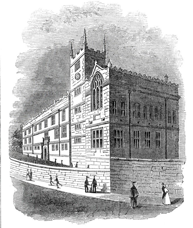 Grammar school, Shrewsbury, 1845. Creator: Unknown.