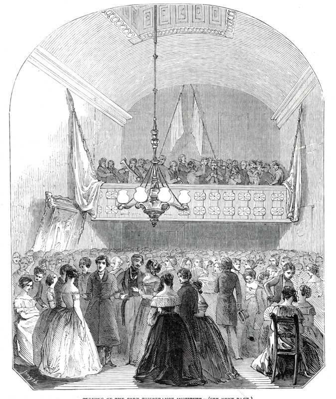 Opening of the Cork Temperance Institute, 1845. Creator: Unknown.