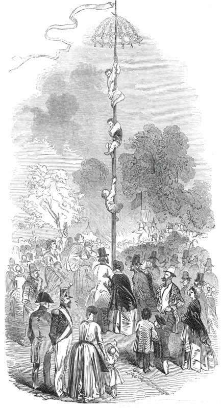 The Mat de Cocagne, 1845. Creator: Unknown.