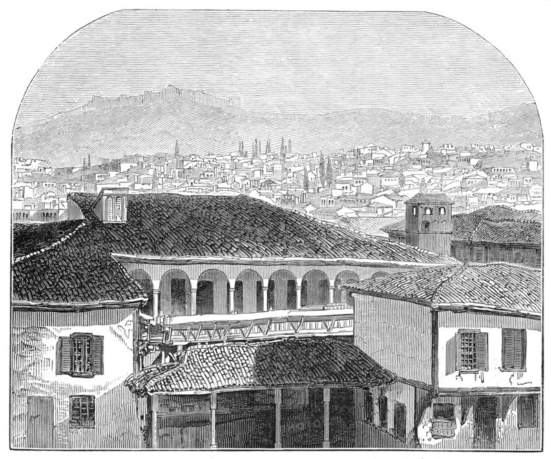 Smyrna, from a daguerreotype taken on the roof of the Governor's House, 1845. Creator: Unknown.