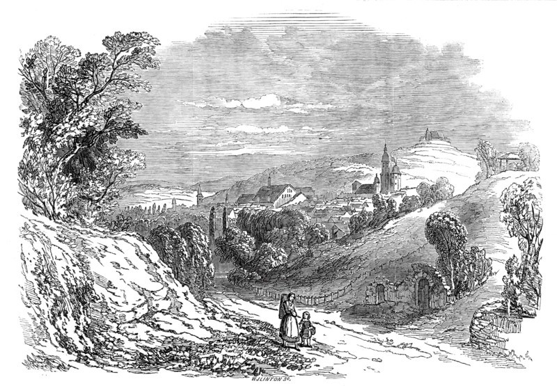 Coburg - from His Royal Highness Prince Albert's drawing, 1845. Creator: W. J. Linton.