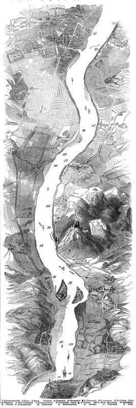 Panorama of the Rhine, 1845. Creator: Unknown.