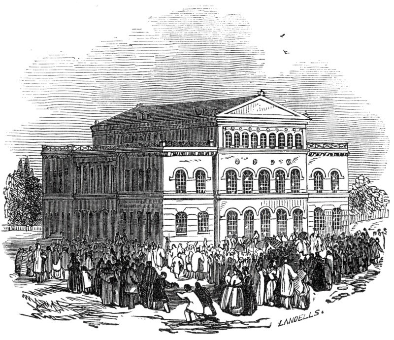 The Theatre, Coburg, 1845. Creator: Ebenezer Landells.