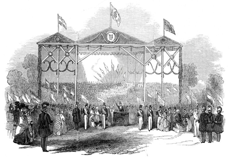 Grand Musical Festival, at Gotha, 1845. Creator: Unknown.