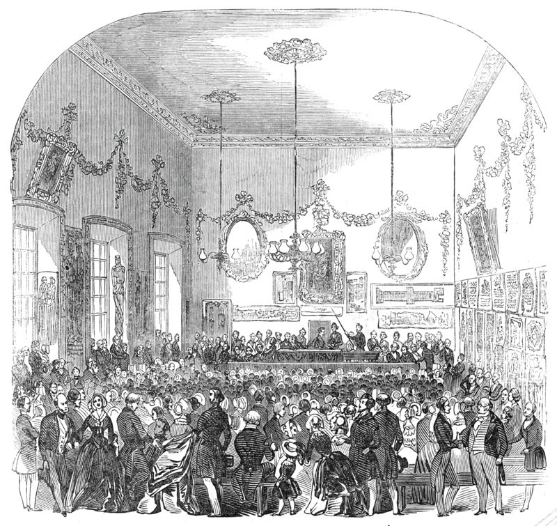 Meeting of the British Archaeological Institute, St. John's Winchester, 1845. Creator: Unknown.