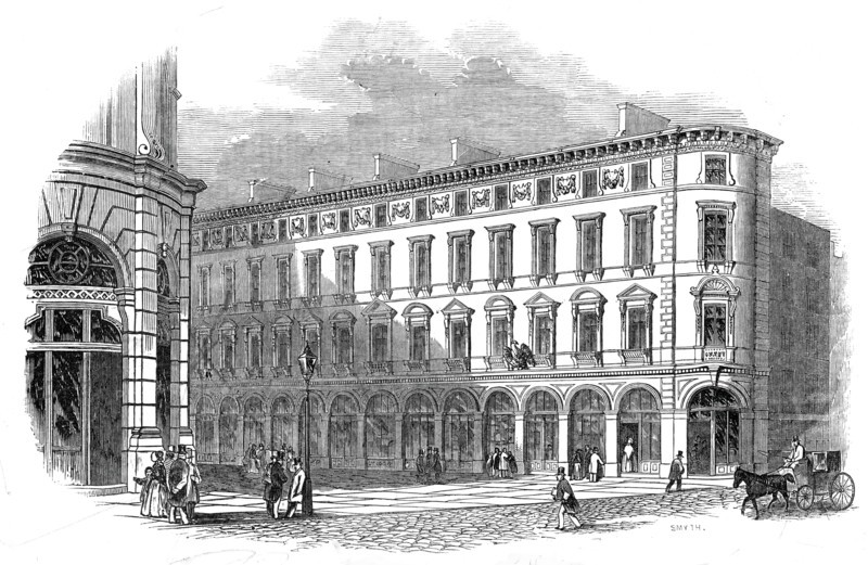 Royal Exchange Buildings, 1845. Creator: Smyth.