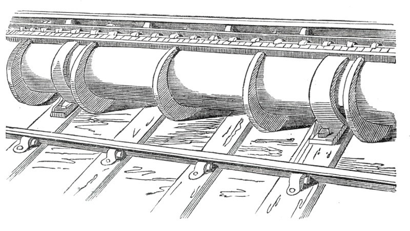 Portion of the tube on the line, 1845. Creator: Unknown.