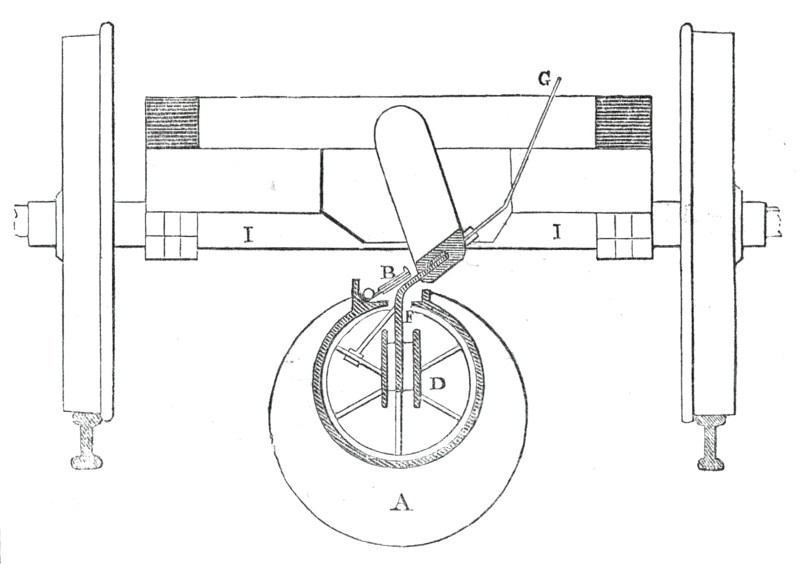 Cross section of the tube, &c., 1845. Creator: Unknown.