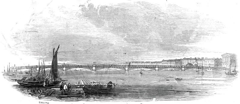 New Bridge at St. Petersburg, 1845. Creator: Unknown.