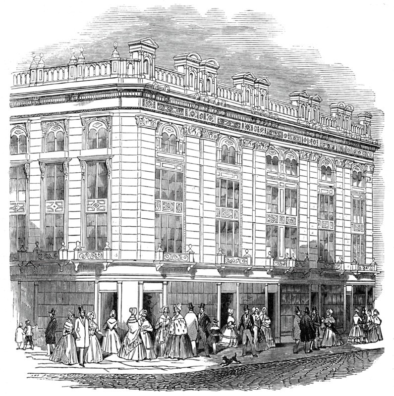 London improvements - New Coventry Street, 1845. Creator: Unknown.