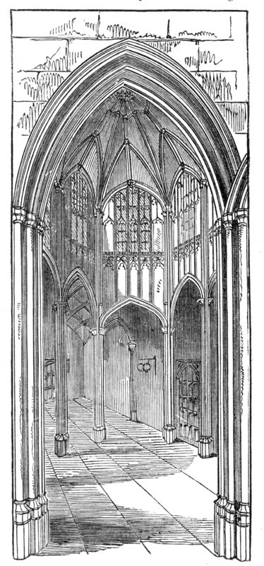The Octagon Vestibule, Lincoln's Inn New Buildings, 1845. Creator: Unknown.
