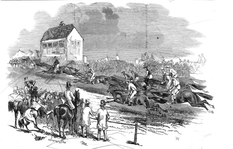 Newmarket Races - the Cambridgeshire Stakes, 1845. Creator: Unknown.