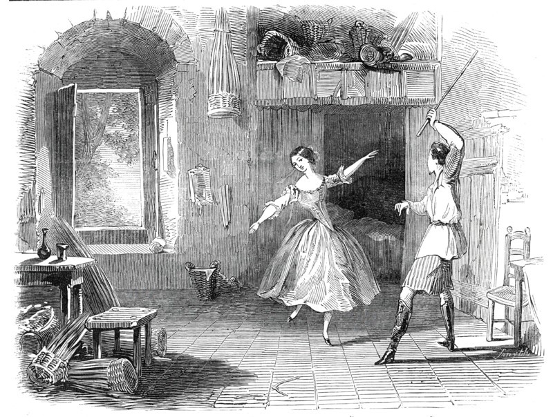 Scene from the ballet of "Le Diable a Quatre", at the Princess' Theatre, 1845. Creator: Unknown.