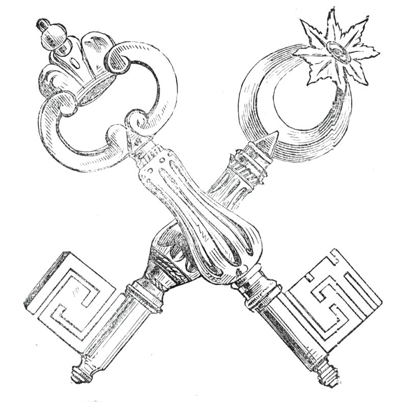 Keys of the Fortress of Portsmouth, 1845. Creator: Unknown.
