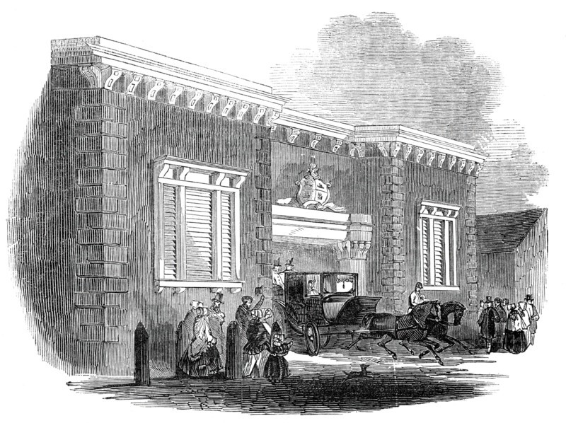 New landing place, at East Cowes, built for Her Majesty, 1845. Creator: Unknown.