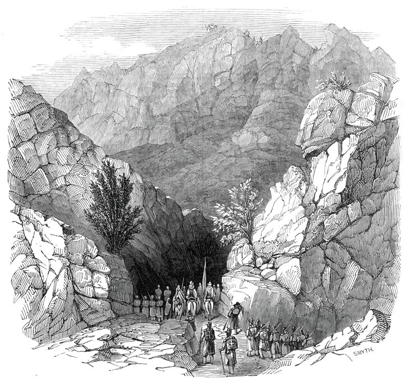 Algeria - passage of the Iron Gates, 1845. Creator: Smyth.
