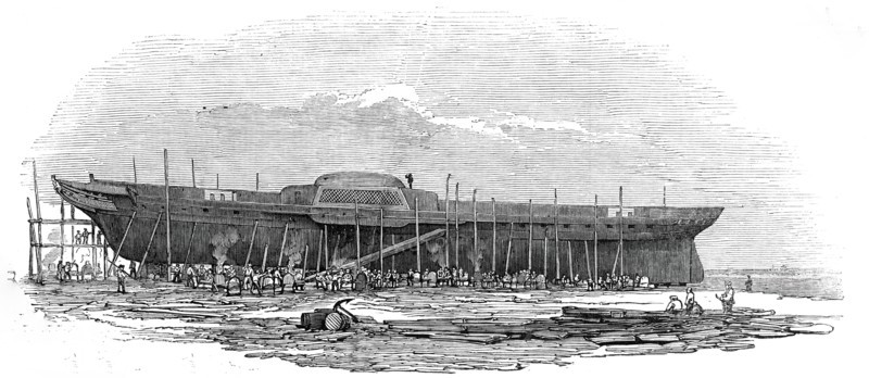 H.M. Iron steam-frigate "Trident", 1845. Creator: Unknown.