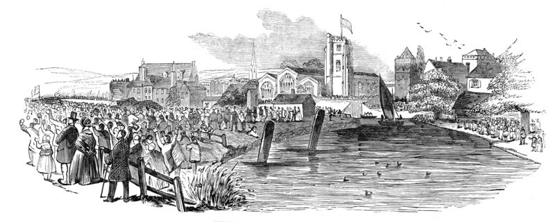 Opening of the Maidstone Branch Railway, 1844. Creator: Unknown.
