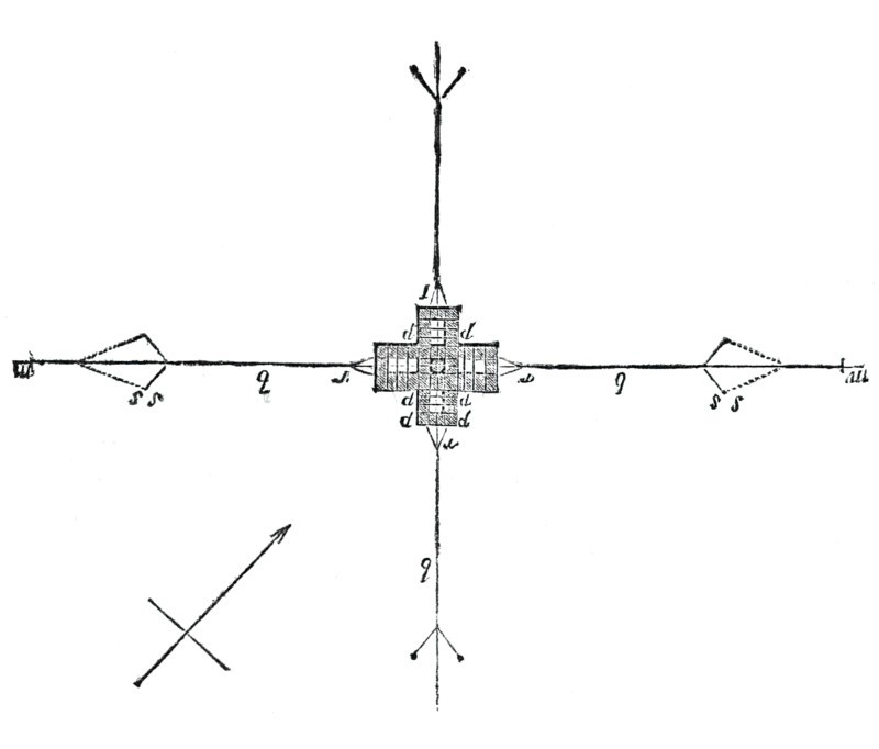 Ground plan of the safety beacon, 1844. Creator: Unknown.