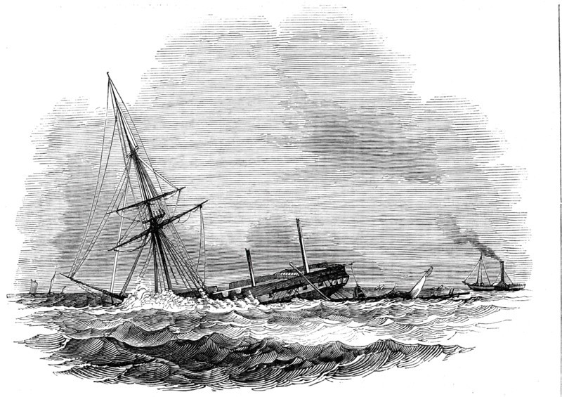 The John O'Gaunt "settling down", 1844. Creator: Unknown.