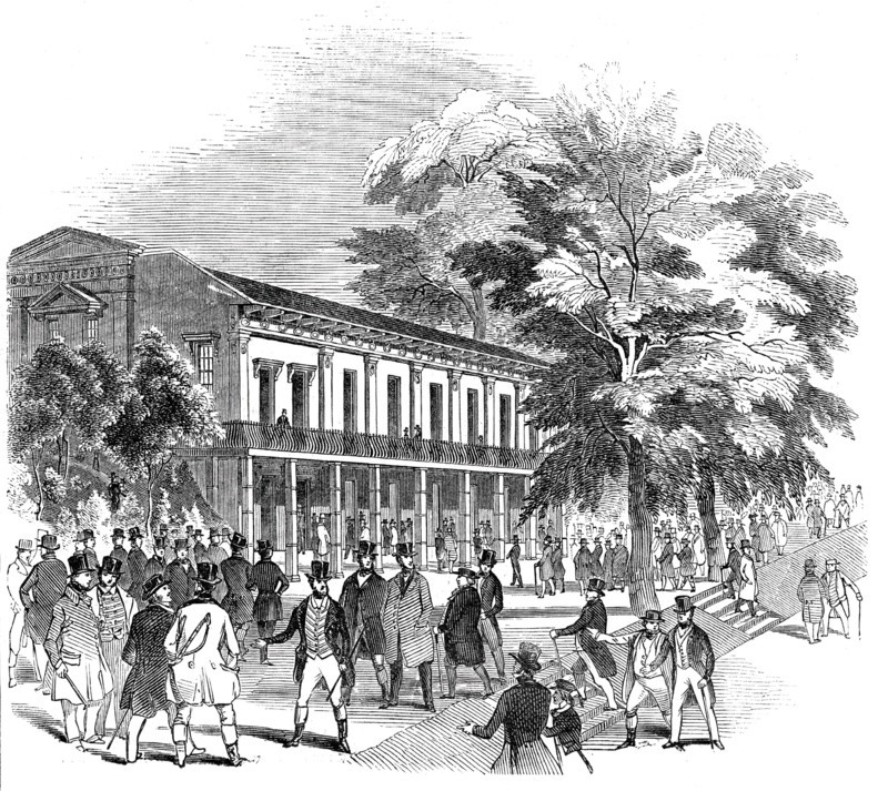 Victoria Archery Rooms - the Council Dinner, 1844. Creator: Unknown.
