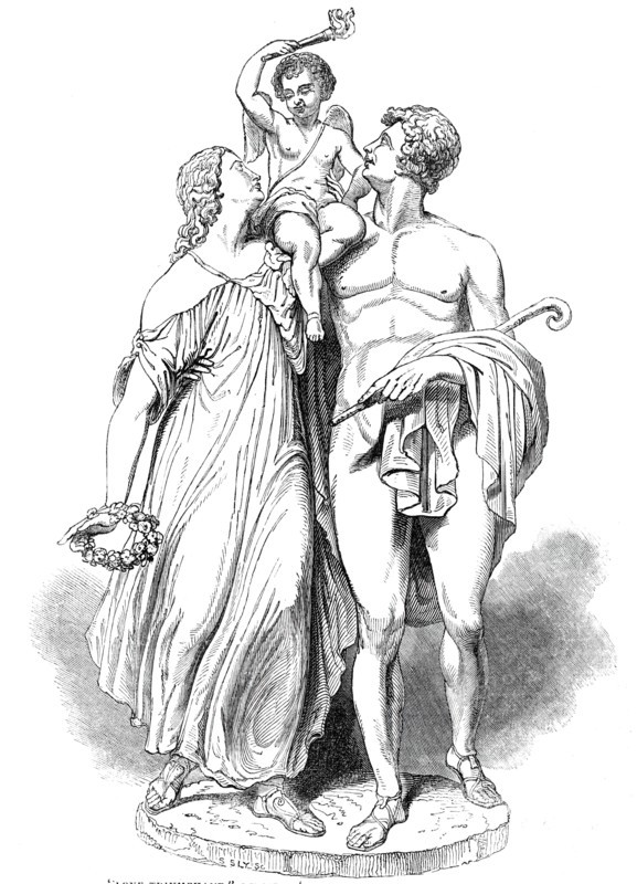 Love Triumphant, by Mr McDowell, A, at the Exhibition of the Royal Academy, 1844. Creator: Unknown.
