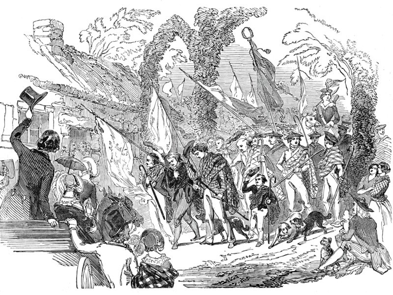 Procession of shepherds, 1844. Creator: Unknown.